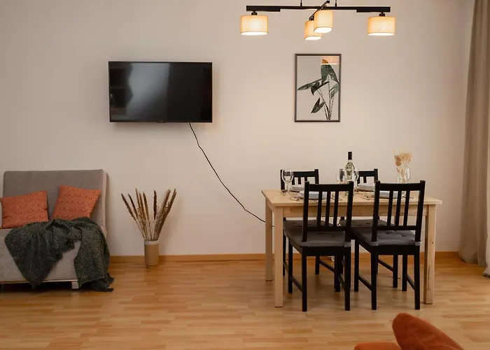 Fresh With Terrace + Free Parking Апартаменты *